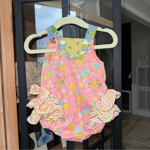 Matilda Jane Bubble Romper Sunsuit Little Lemon It's A Wonderful Parade ruffles - Picture 8 of 8